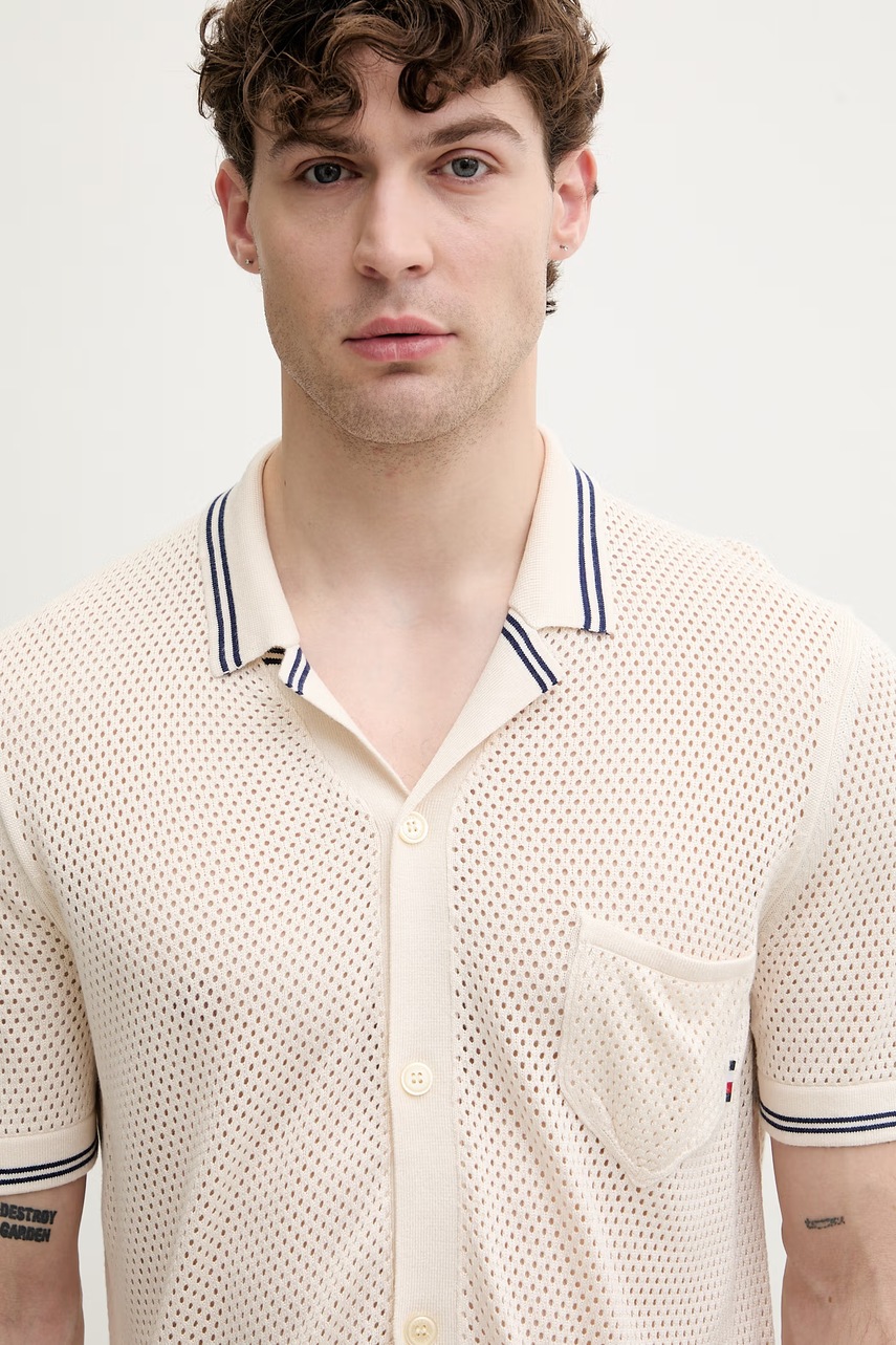 Tommy Hilfiger košeľa pánska z viskózy SUMMER