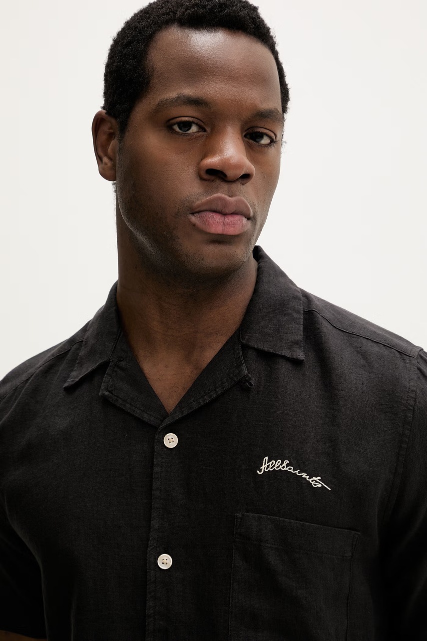 Lněná košile AllSaints TRI (obrázek 4)