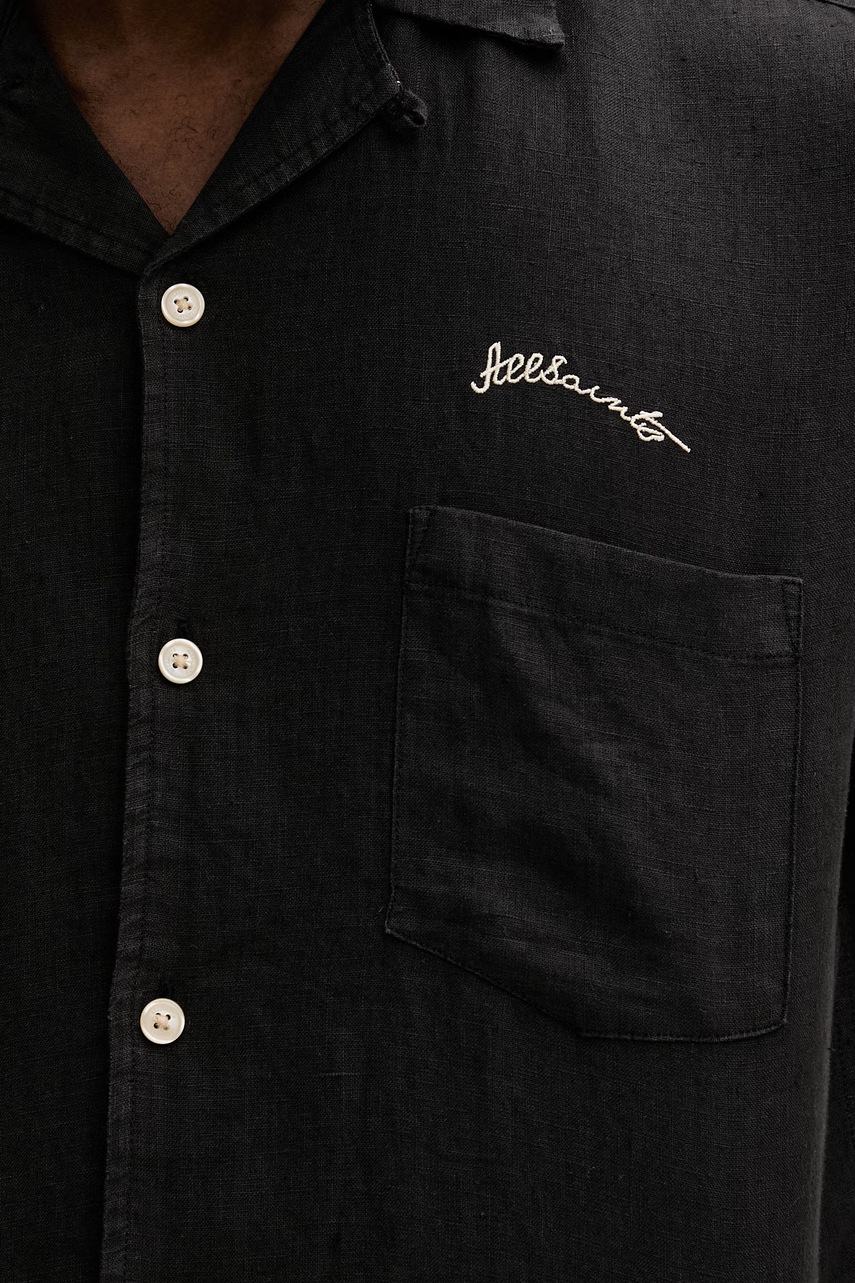 Lněná košile AllSaints TRI (obrázek 5)