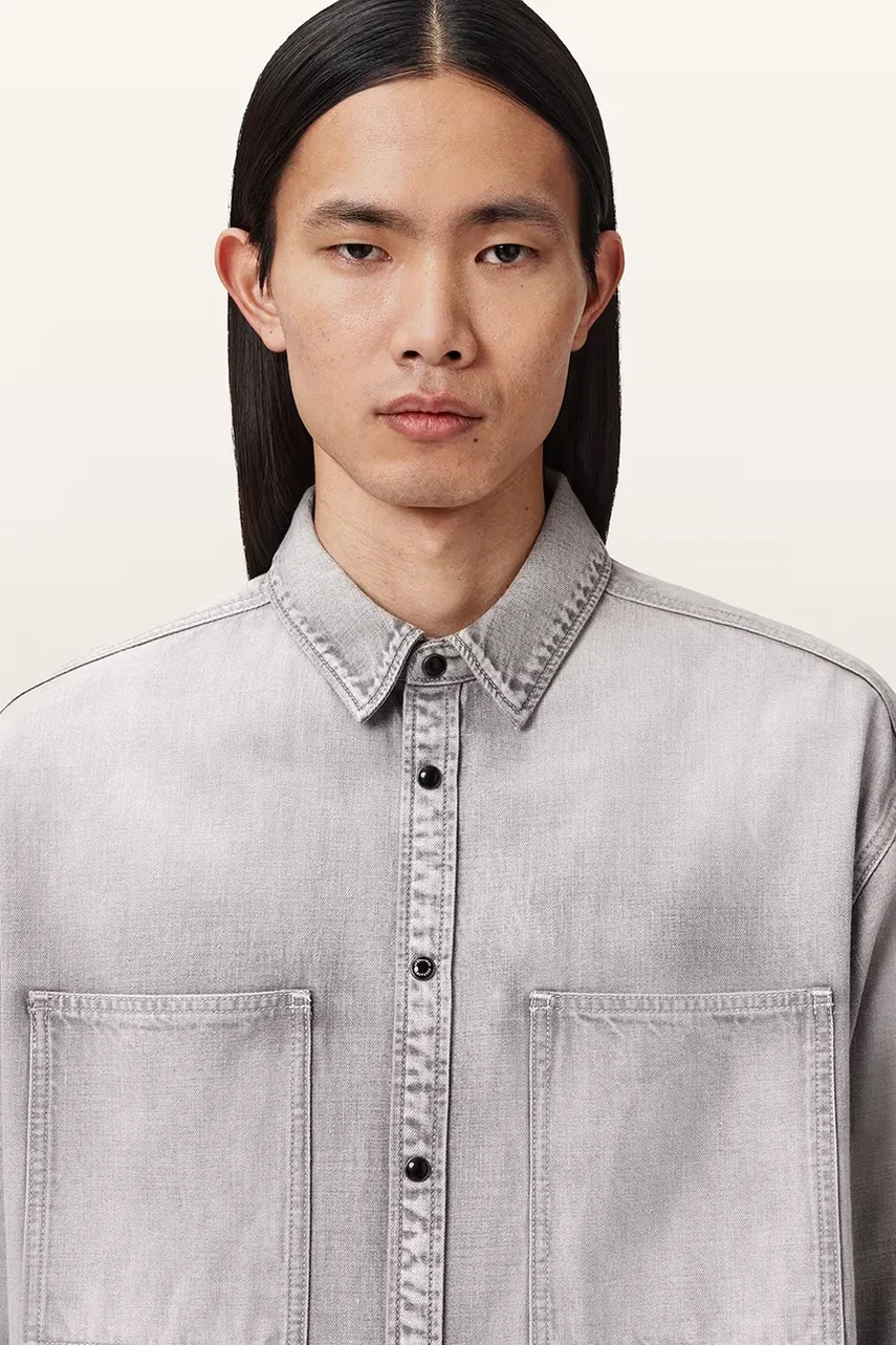 Džínová košile AllSaints AL (obrázek 4)