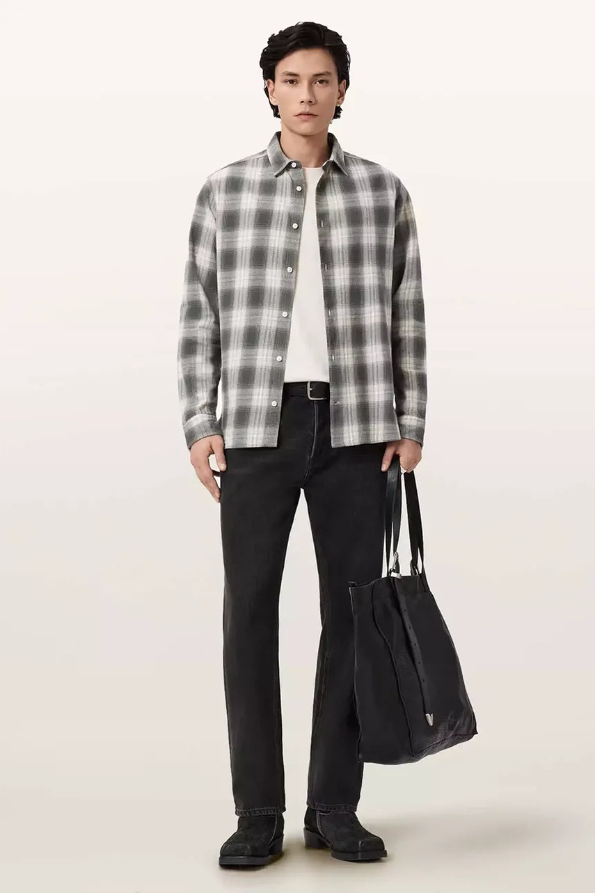 Bavlněná košile AllSaints KELBY (obrázek 3)