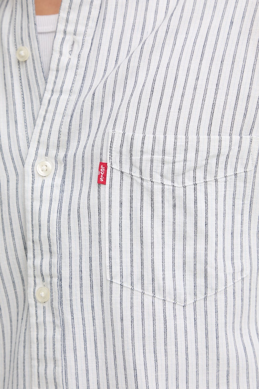Košeľa s prímesou ľanu Levi's SUNSET 1 POCKET STANDARD