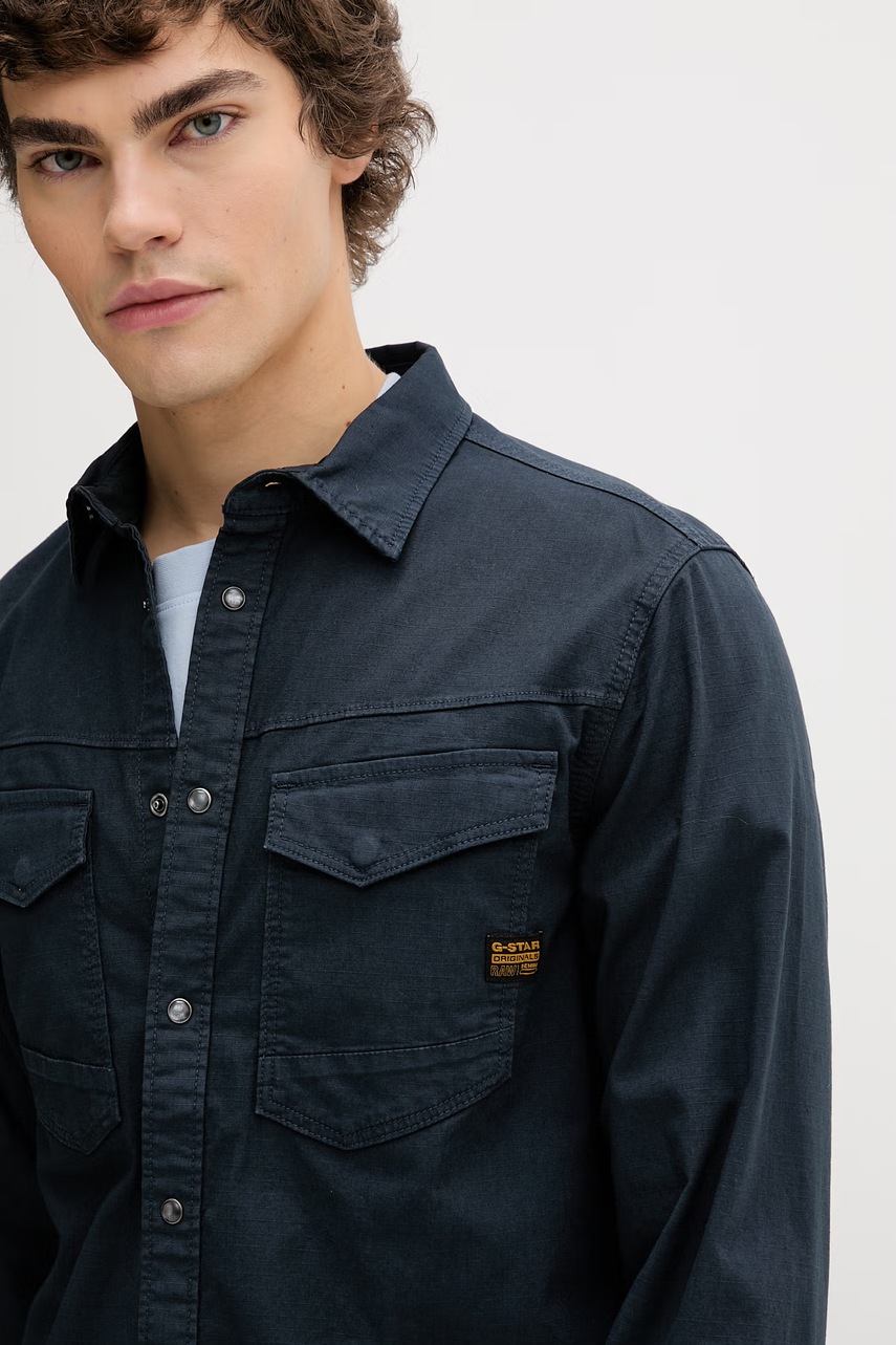 G-Star košile pánská s bavlnou Dakota slim (obrázek 4)