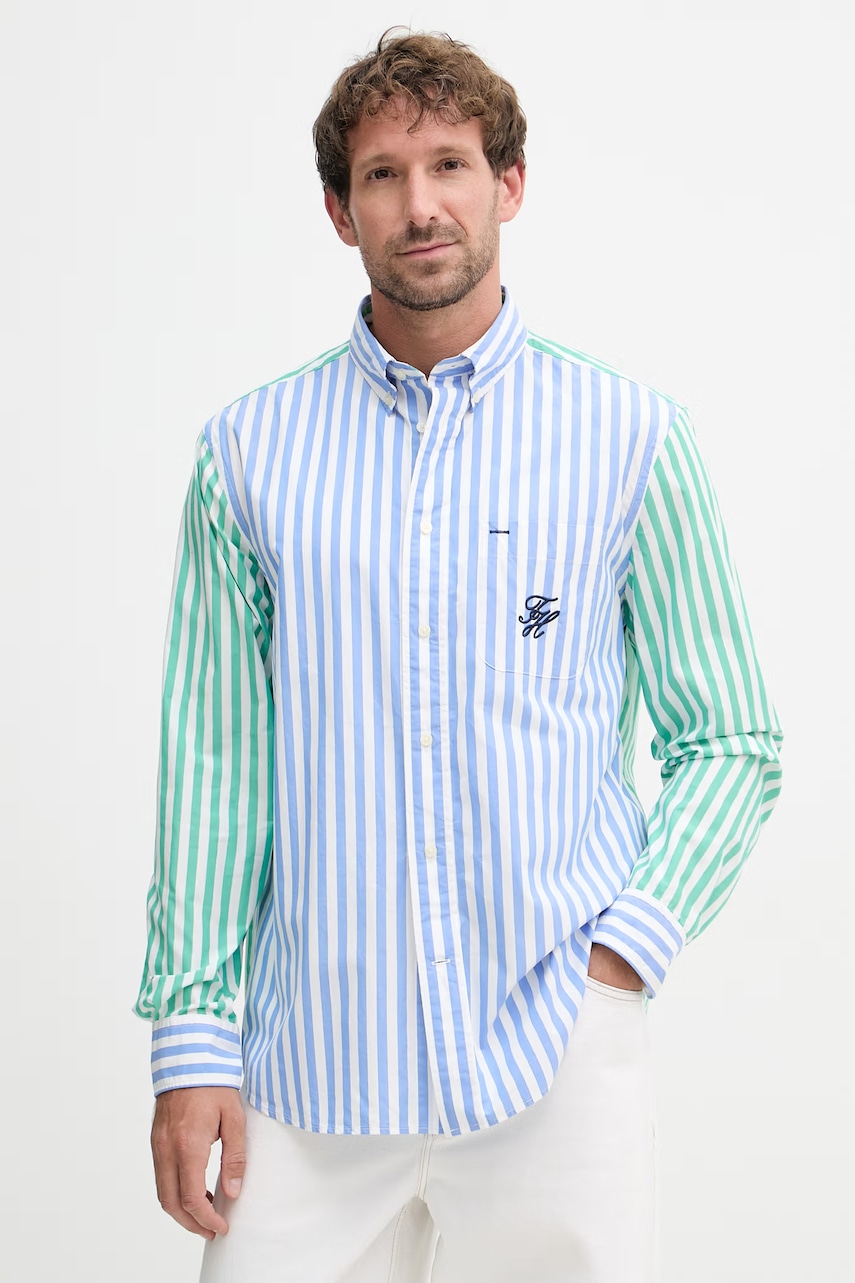 Tommy Hilfiger cămașă pentru bărbați, din bumbac SUMMER