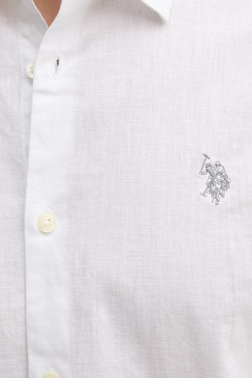 Dětská košile ze směsi lnu U.S. Polo Assn. LINEN BLEND SS (obrázek 5)