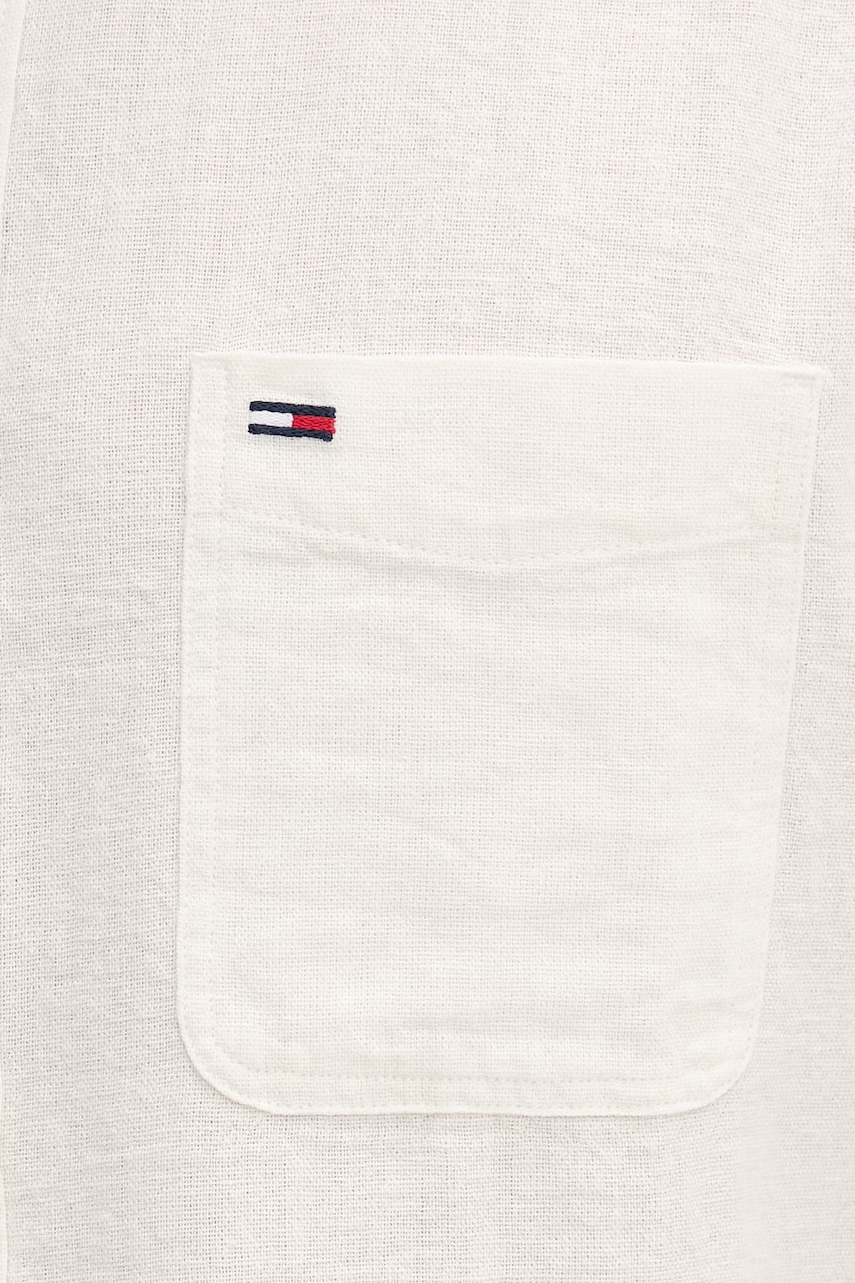 Tommy Jeans košeľa pánska s ľanom
