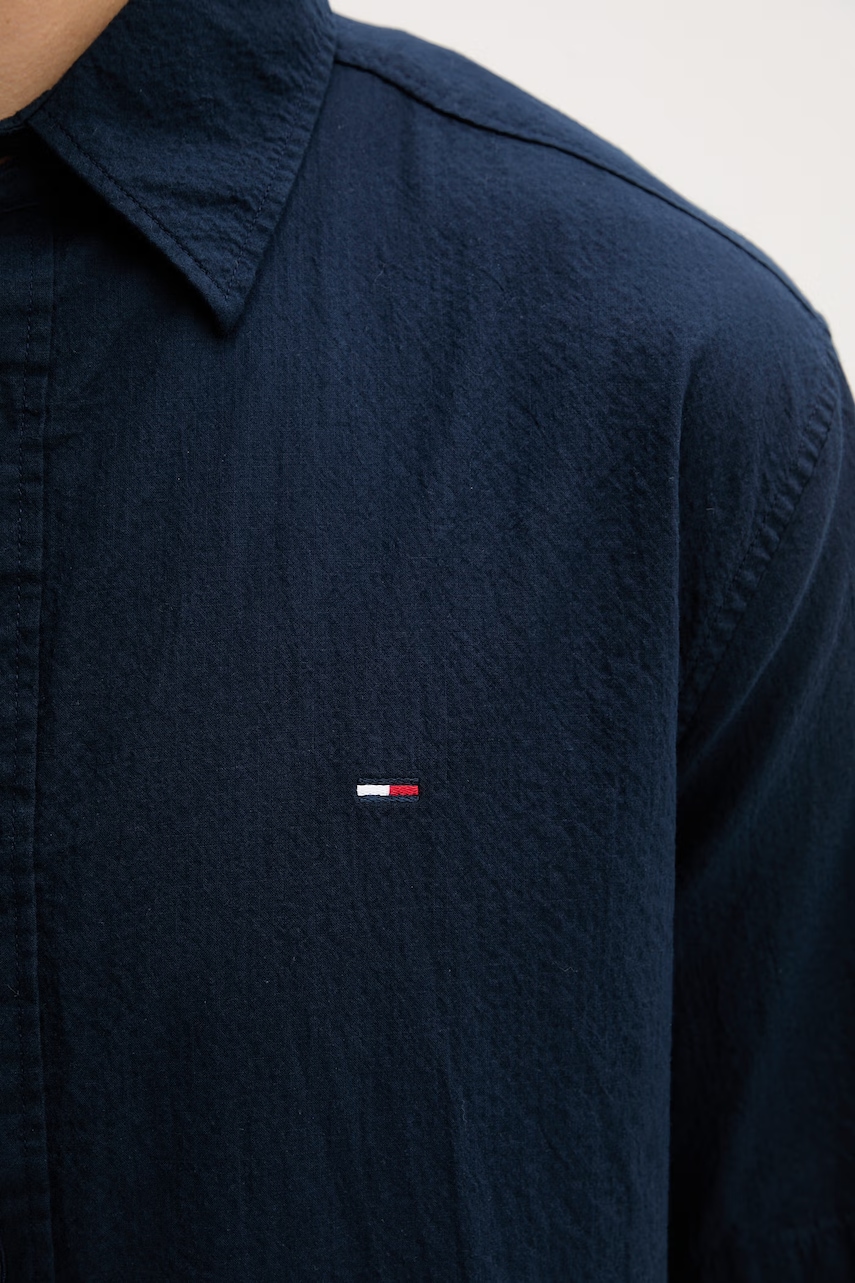 Tommy Jeans košeľa pánska bavlnená s elastanom