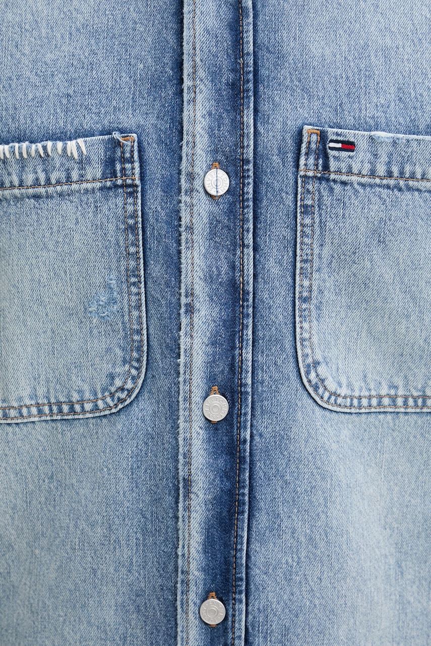 Tommy Jeans košeľa pánska rifľová