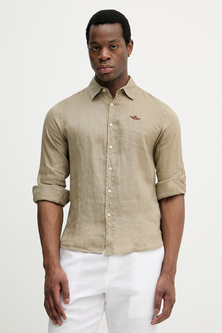 Πουκάμισο από λινό Aeronautica Militare