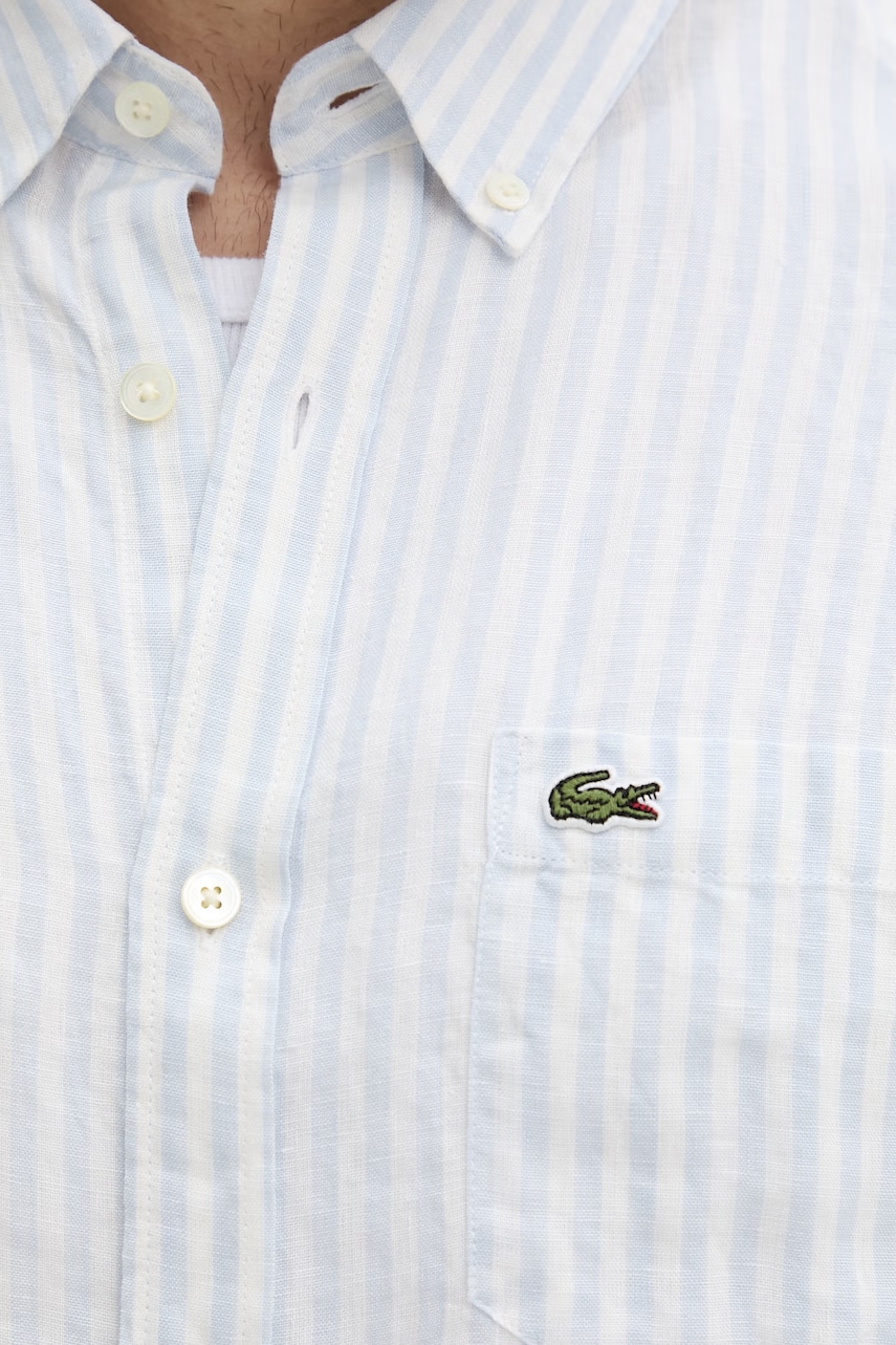 Lacoste košeľa pánska ľanová