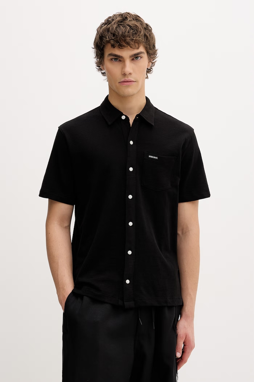 Ανδρικά πουκάμισα guess jeans σε μαυρο