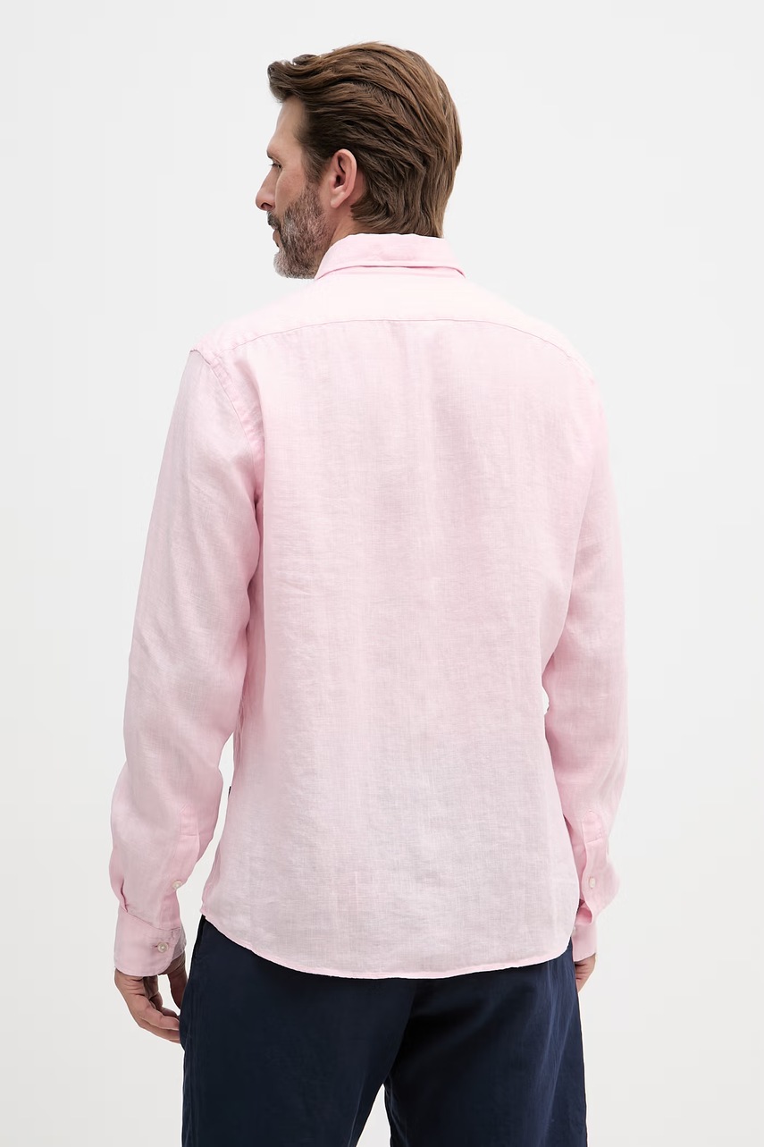 BOSS košile pánská lněná LIAM (obrázek 3)