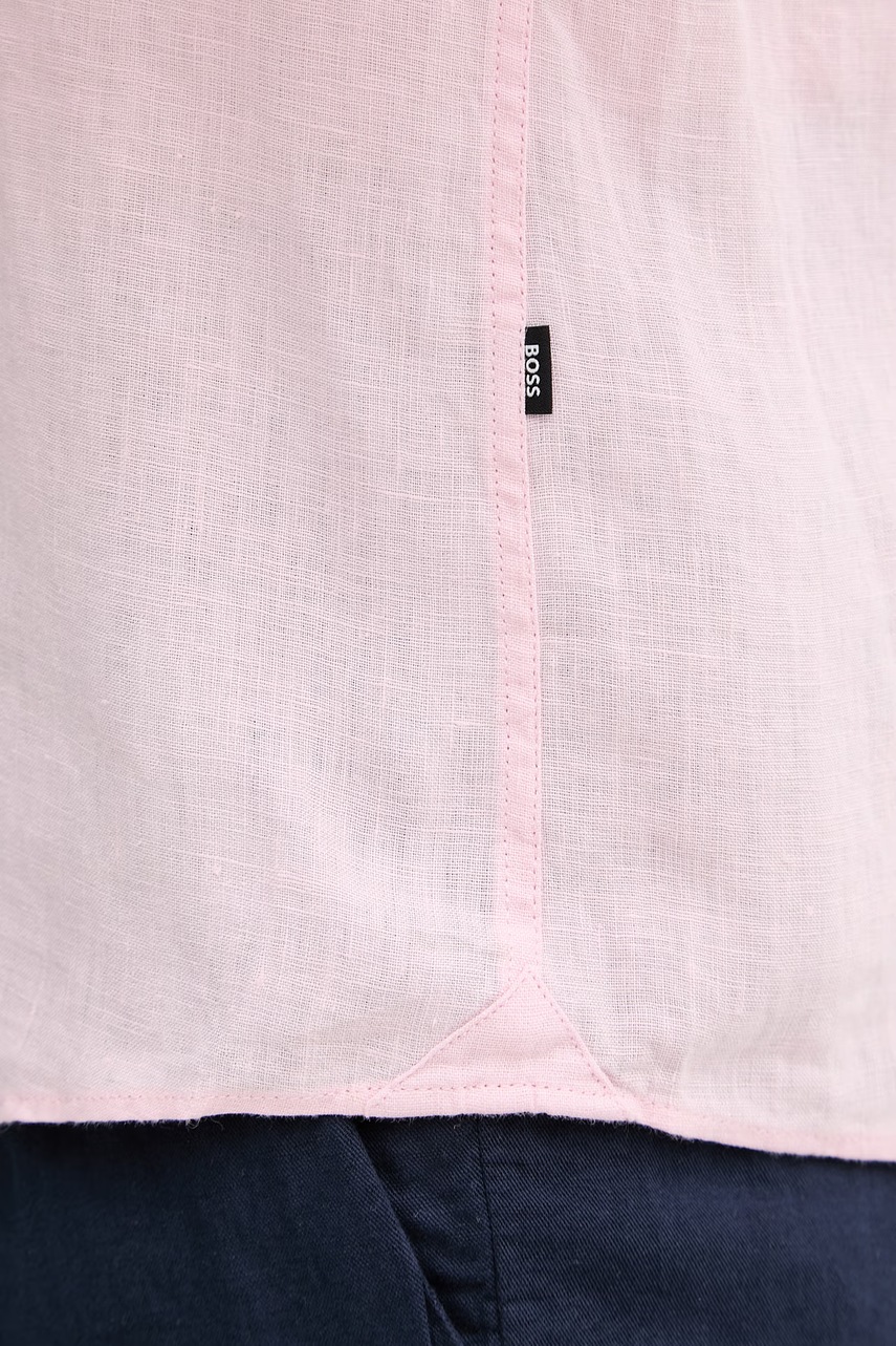 BOSS košile pánská lněná LIAM (obrázek 5)