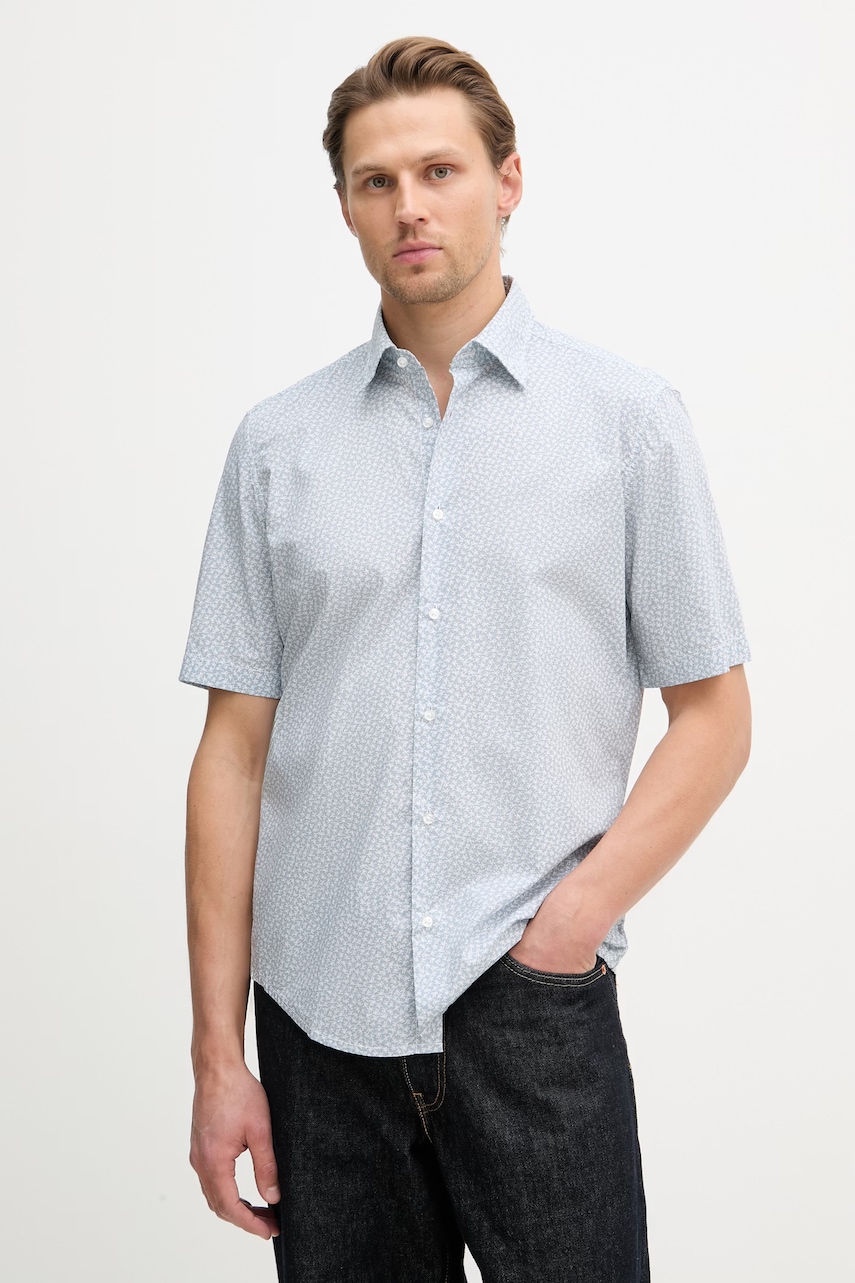 BOSS Orange cămașă pentru bărbați, din bumbac