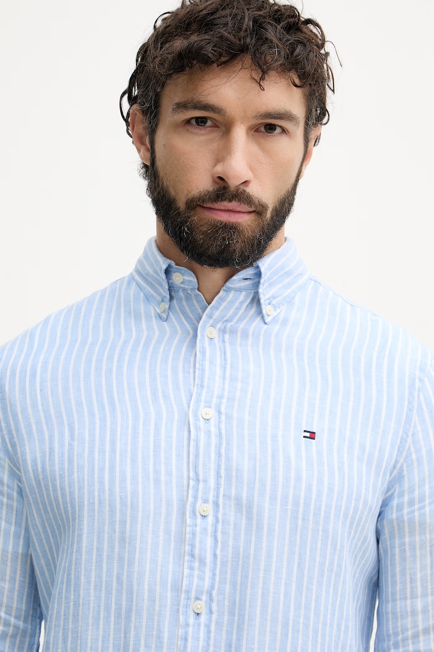 Tommy Hilfiger košeľa pánska ľanová