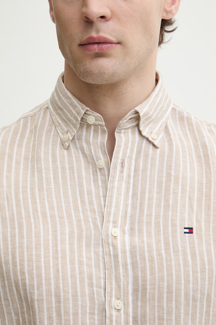 Tommy Hilfiger košeľa pánska ľanová