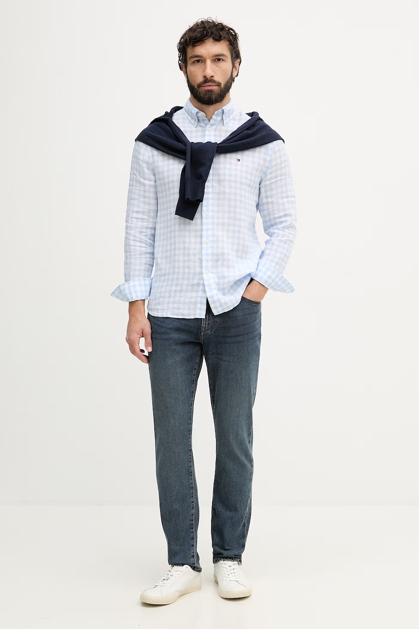 Tommy Hilfiger košeľa pánska ľanová