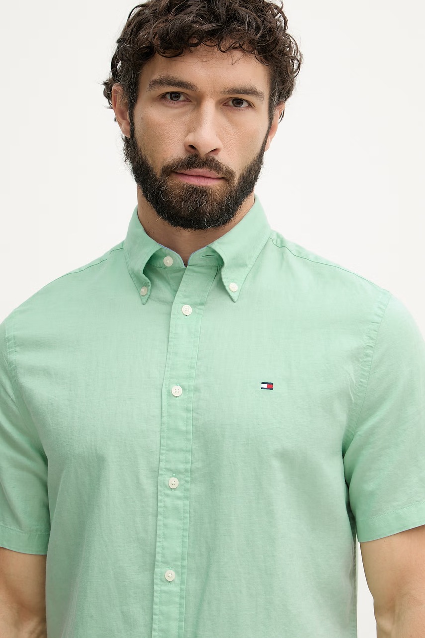 Tommy Hilfiger košeľa pánska s ľanom