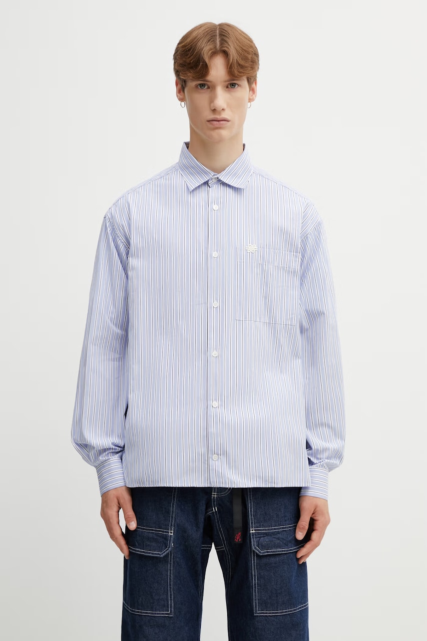 Filling Pieces cămașă pentru bărbați din bumbac Pinstripe
