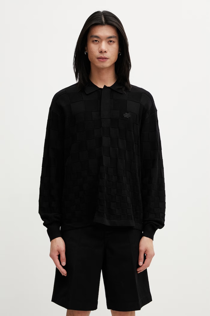 Filling Pieces Rugby sweter z wiskozą męski