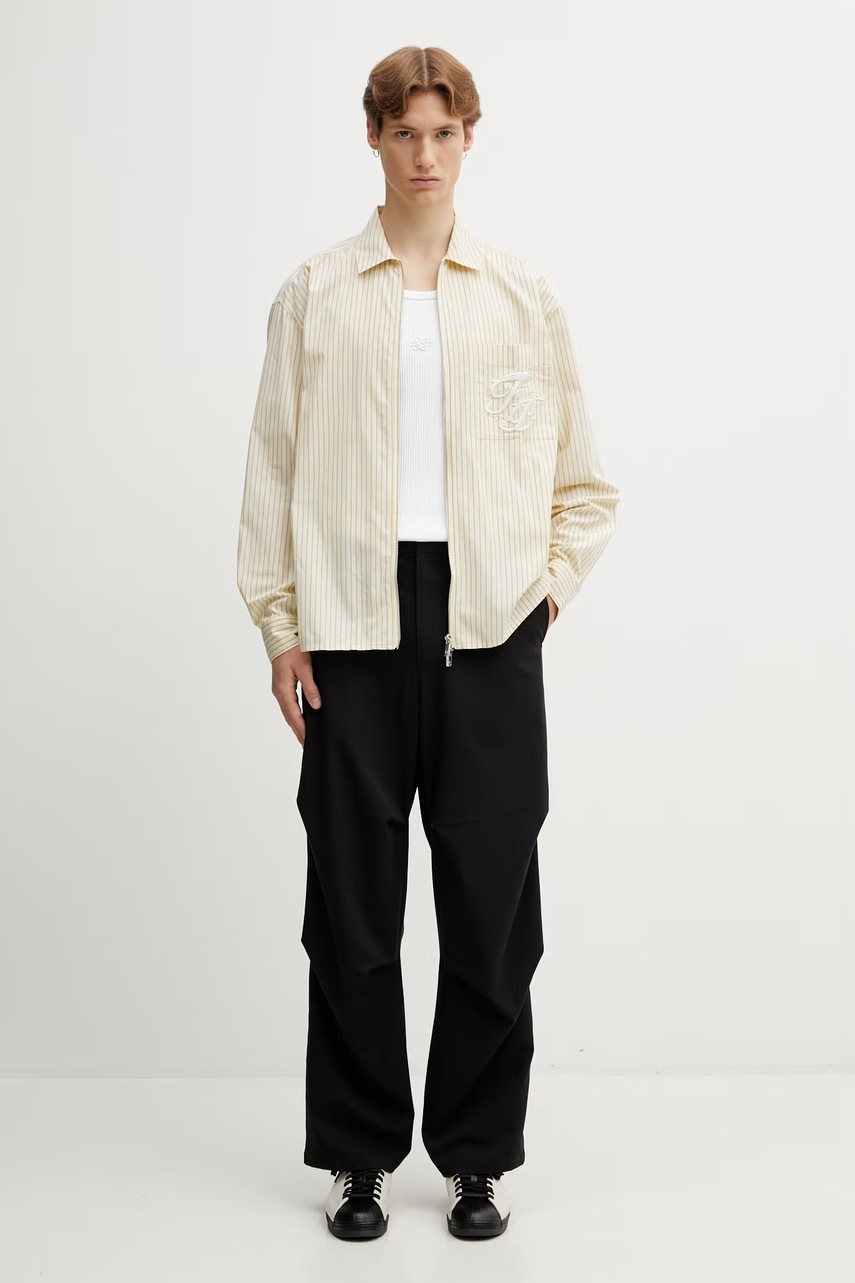 Filling Pieces Zip Shirt koszula bawełniana męska (zdjęcie 5)