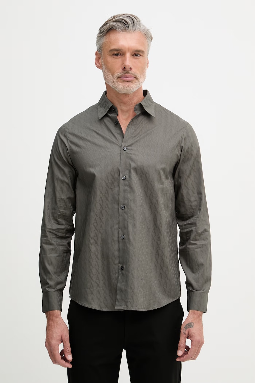 Armani Exchange cămașă pentru bărbați, din bumbac