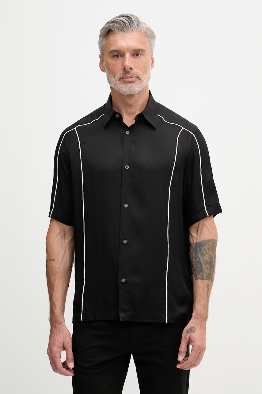 Armani Exchange cămașă pentru bărbați, din vâscoză