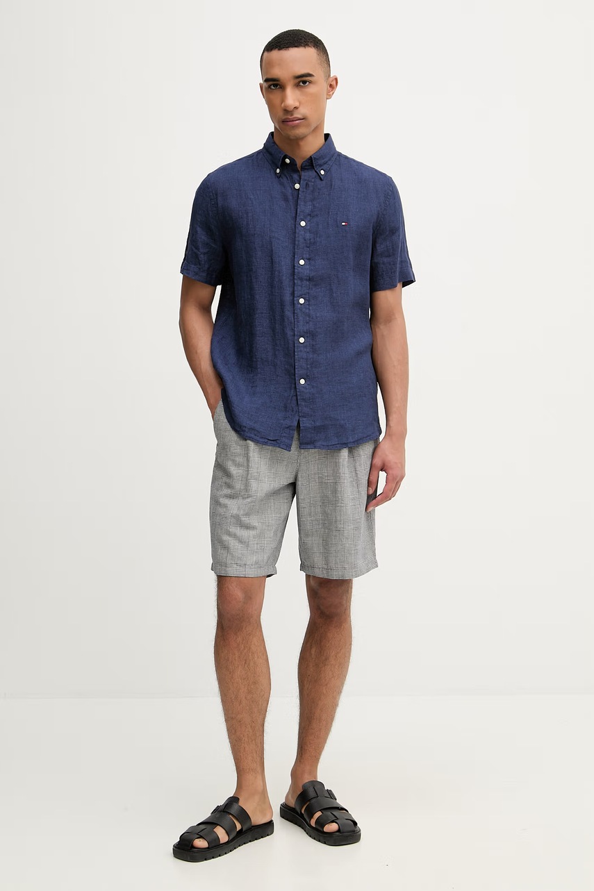 Tommy Hilfiger košeľa pánska ľanová
