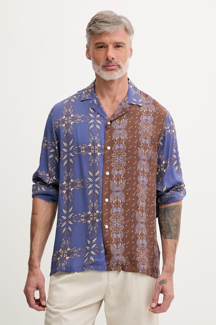 OAS cămașă pentru bărbați, cu vâscoză