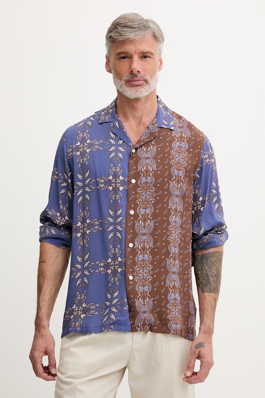 OAS cămașă pentru bărbați, cu vâscoză