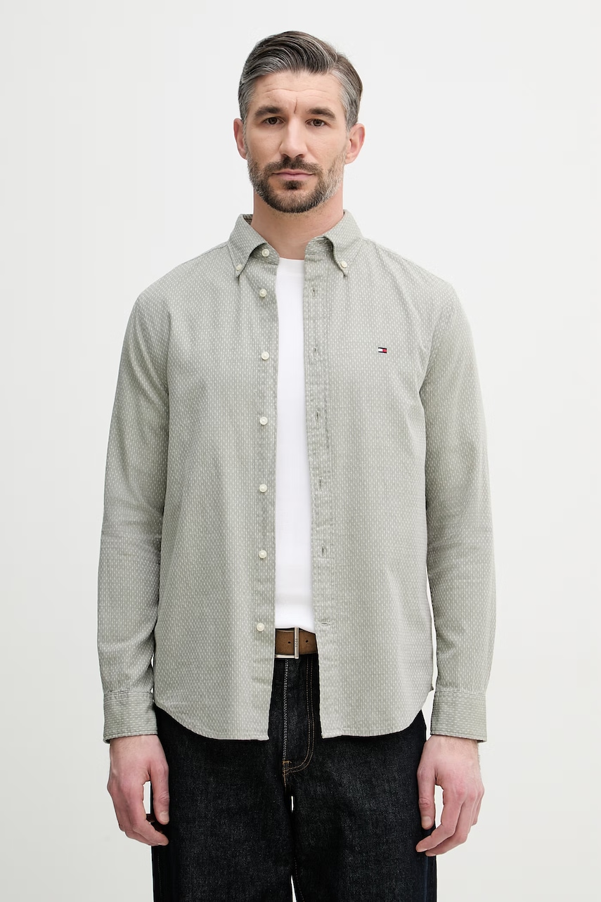 Tommy Hilfiger cămașă bărbătească din bumbac