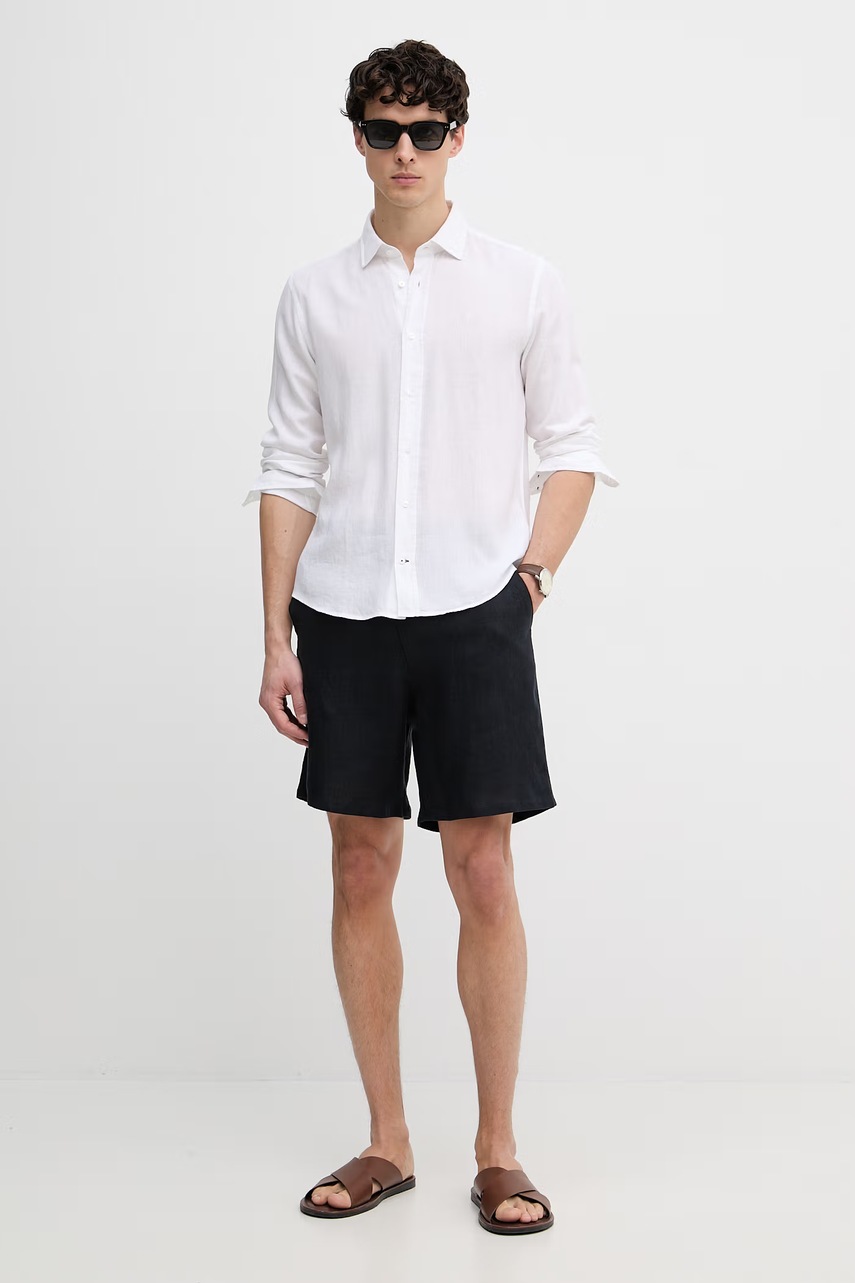 Joop! košile pánská s příměsí lnu