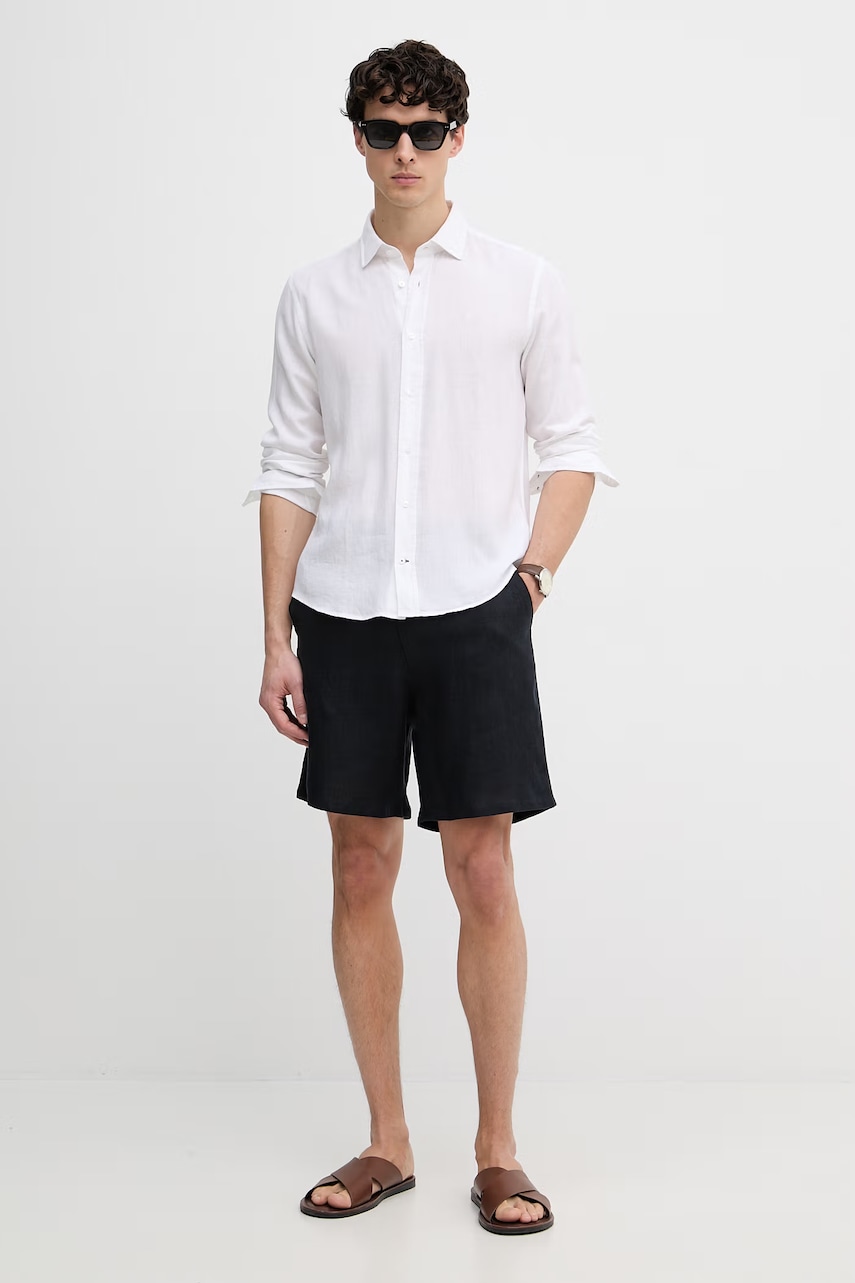 Joop! košile pánská s příměsí lnu