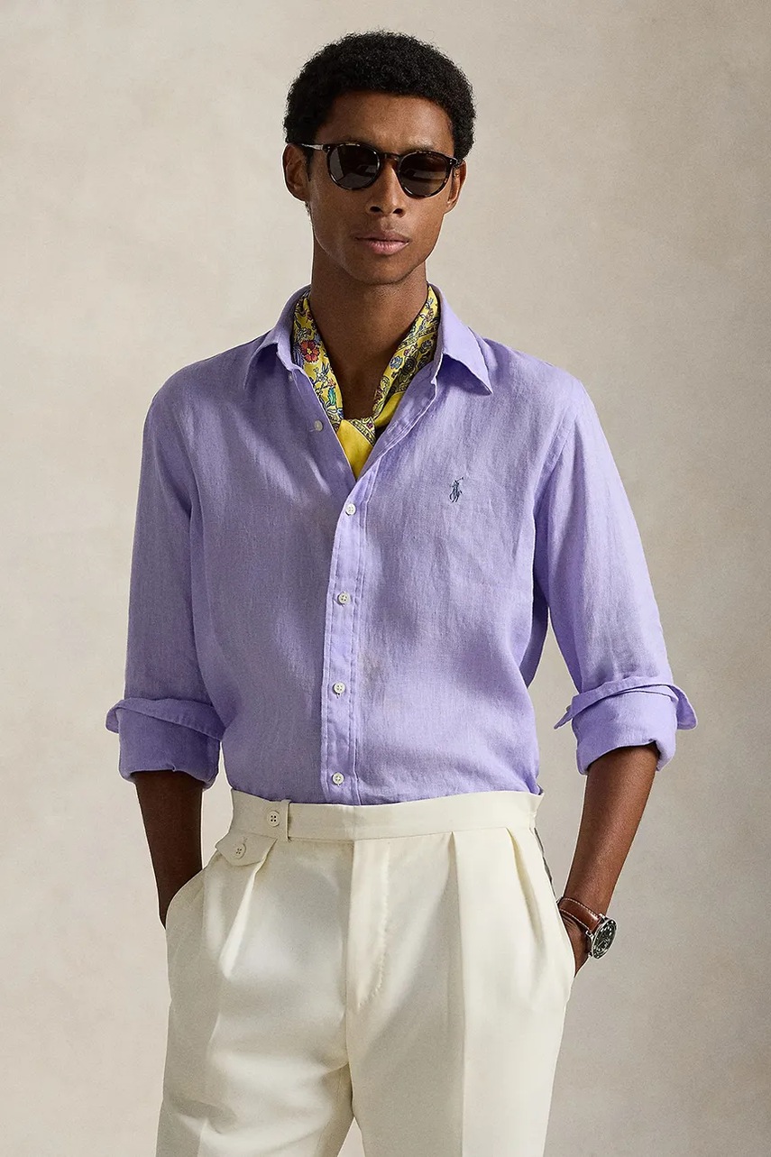 Polo Ralph Lauren koszula lniana LINEN V1-CUBDPPCS