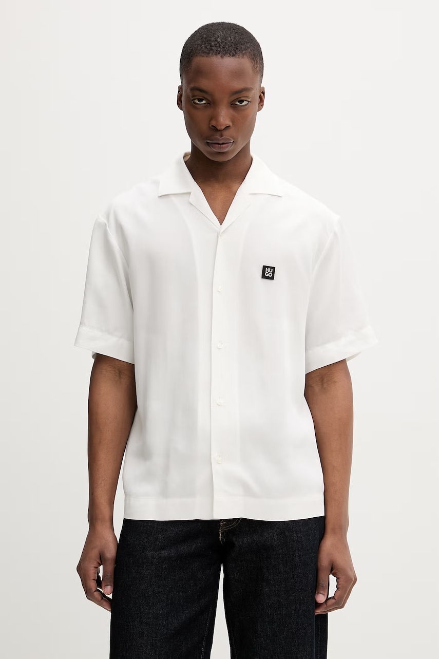 HUGO cămașă pentru bărbați, din lyocell Espino