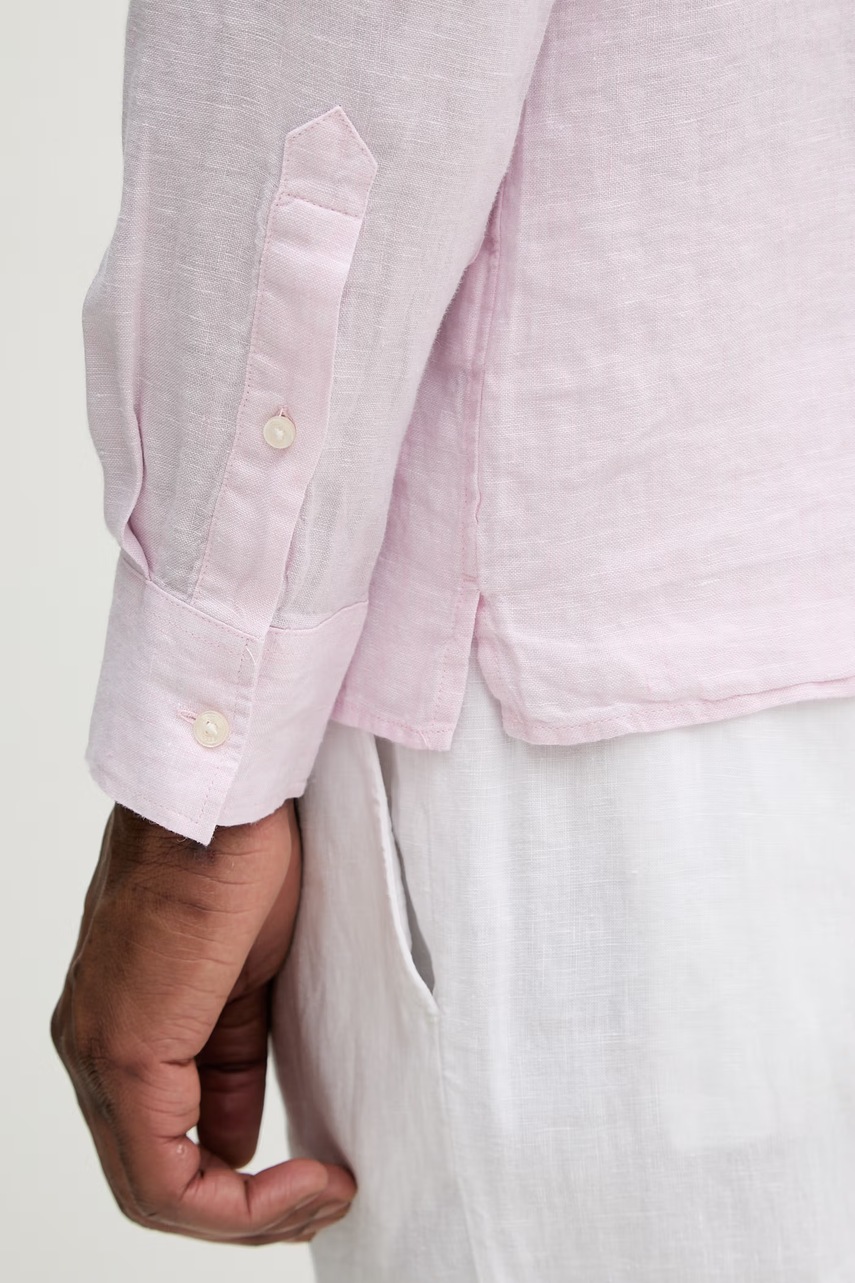 Michael Kors košile pánská lněná (obrázek 5)