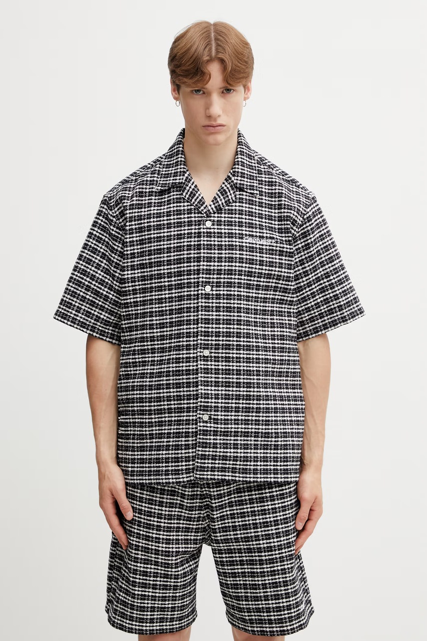 Carhartt WIP S/S Kander Shirt cămașă din bumbac pentru bărbați