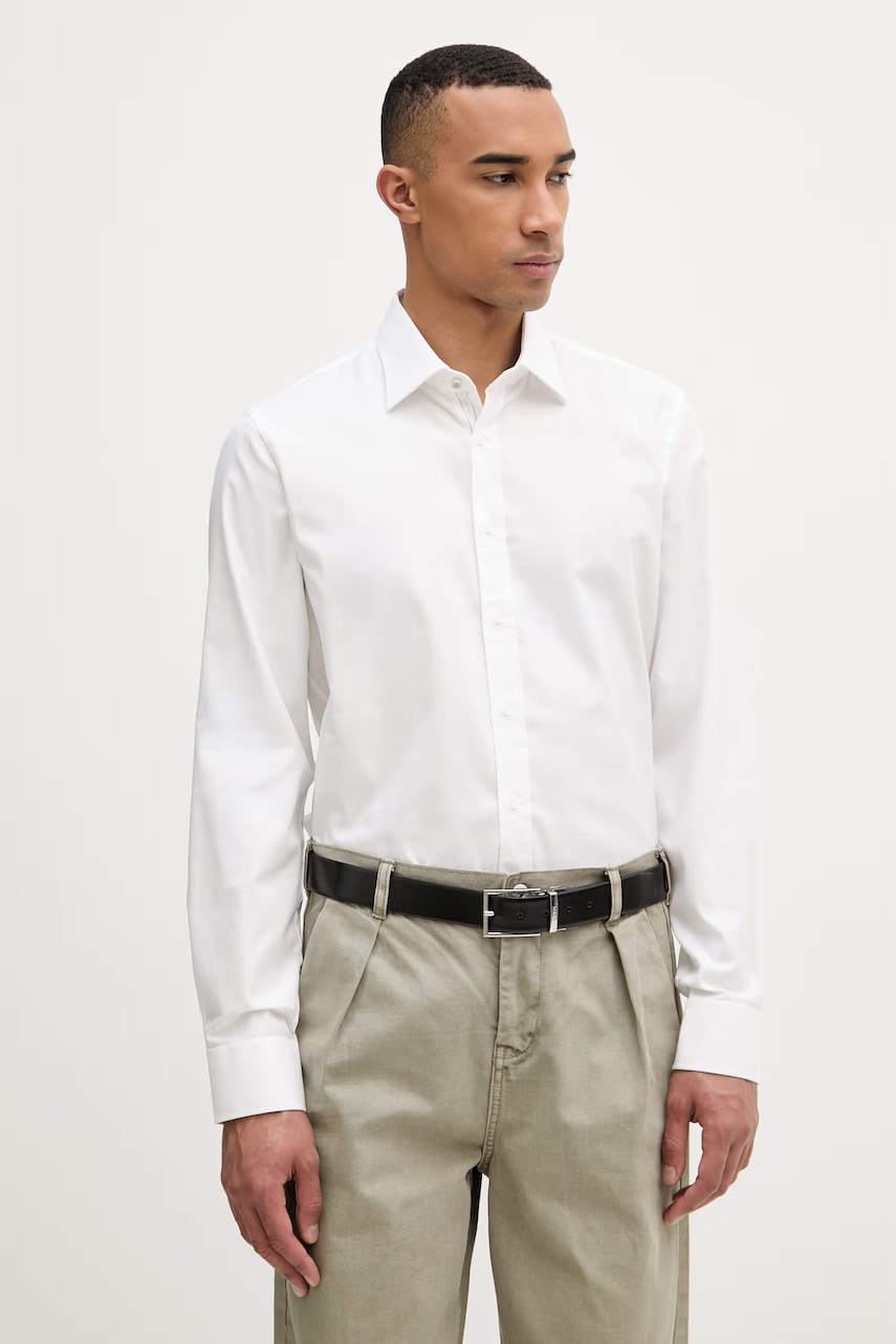 Michael Kors cămașă pentru bărbați, din bumbac cu elastan