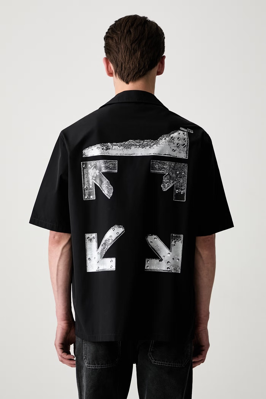 Off-White Metal Arrows koszula bawełniana męska