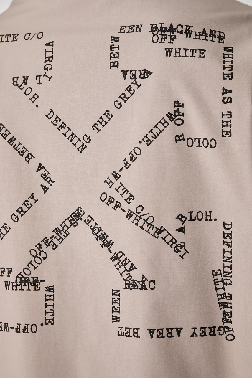 Off-White Script Arrow koszula bawełniana męska (zdjęcie 5)