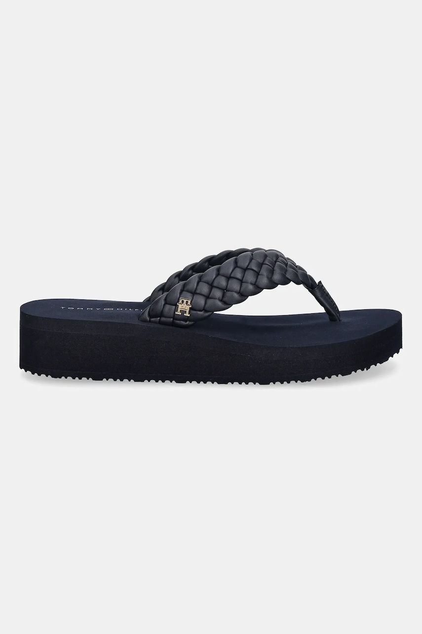 Žabky Tommy Hilfiger TH WEDGE CORNROW BEACH SANDAL
