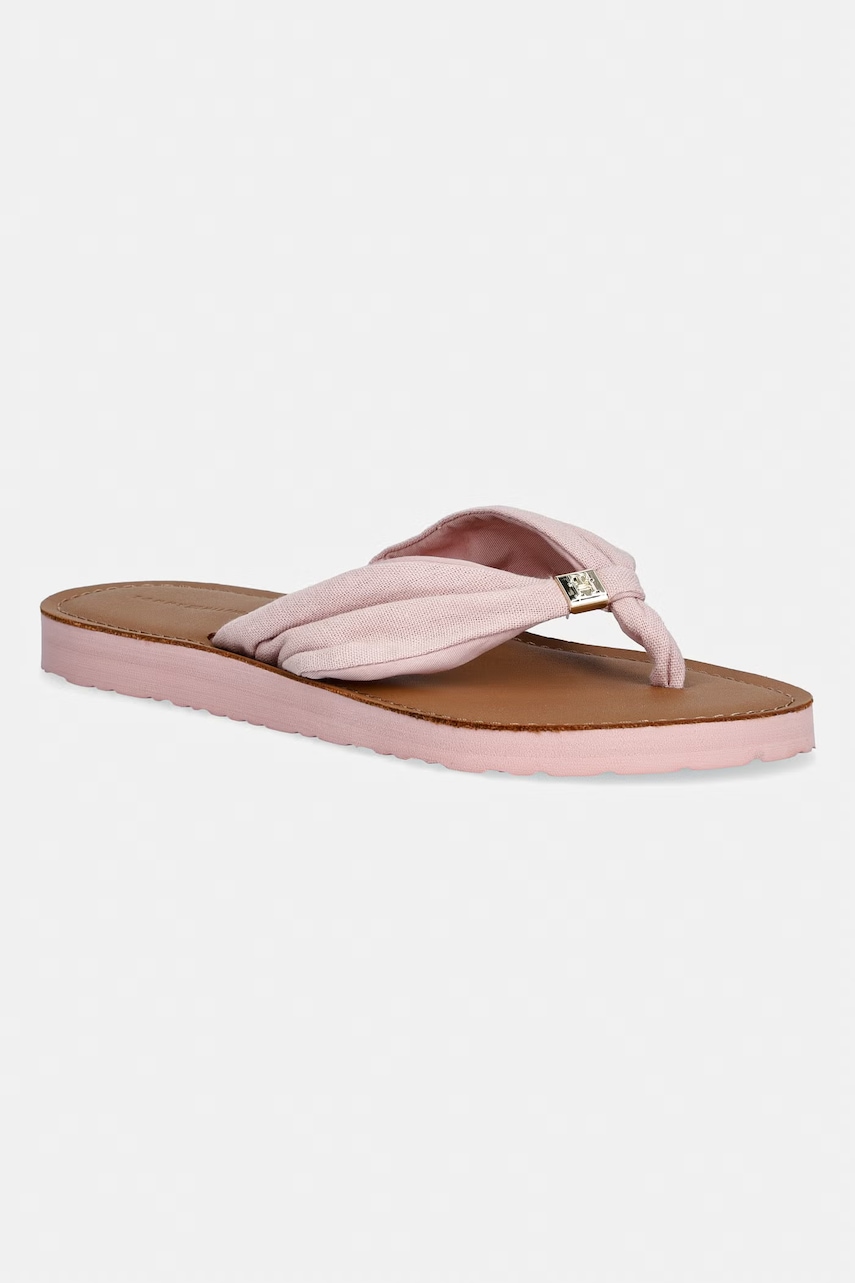 Tommy Hilfiger σαγιονάρες δίχαλο Γυναικείες TH LTR FOOTBED SUMMER SANDAL