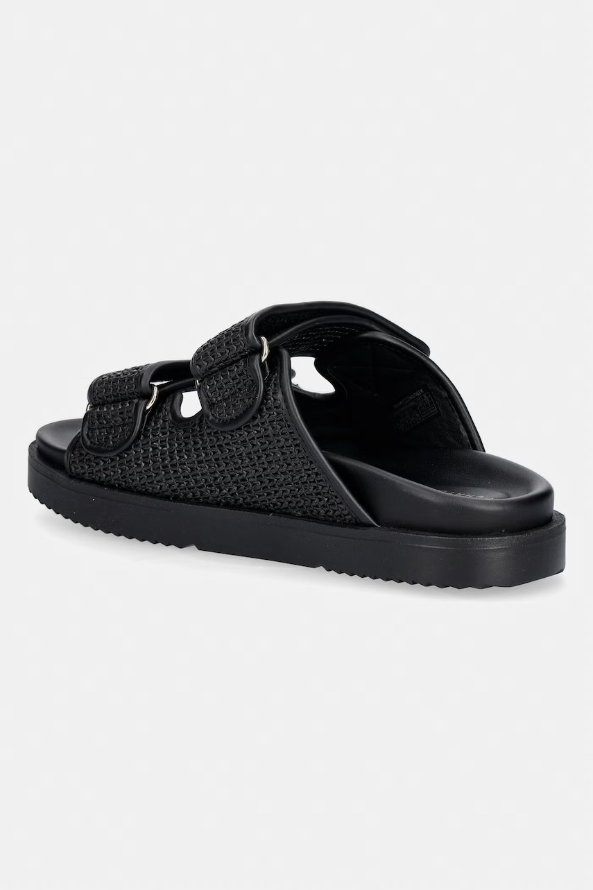Tommy Hilfiger šľapky dámske DOUBLE STRAP RAFFIA SANDAL