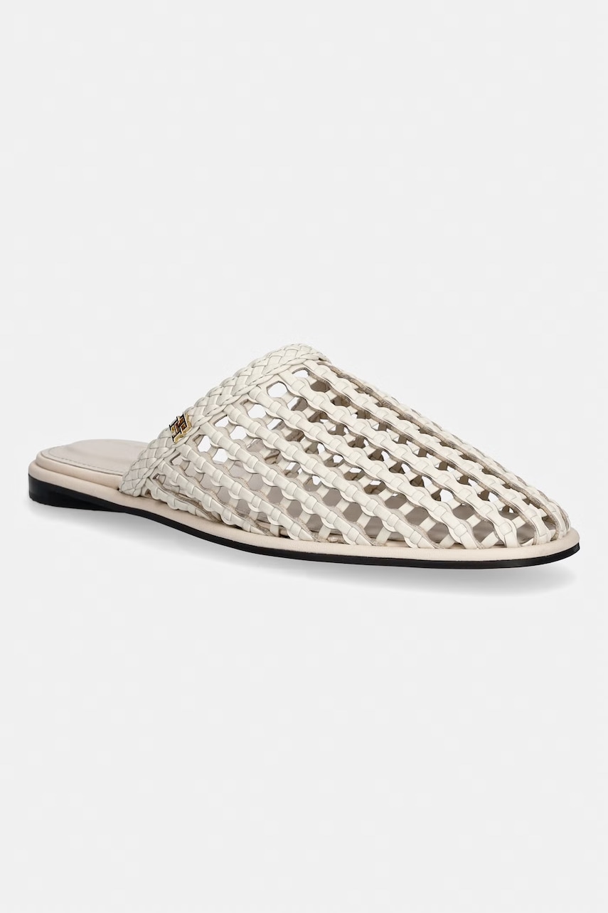 Tommy Hilfiger σαγιονάρες Γυναικεία HILFIGER LEATHER MIX FLAT MULE