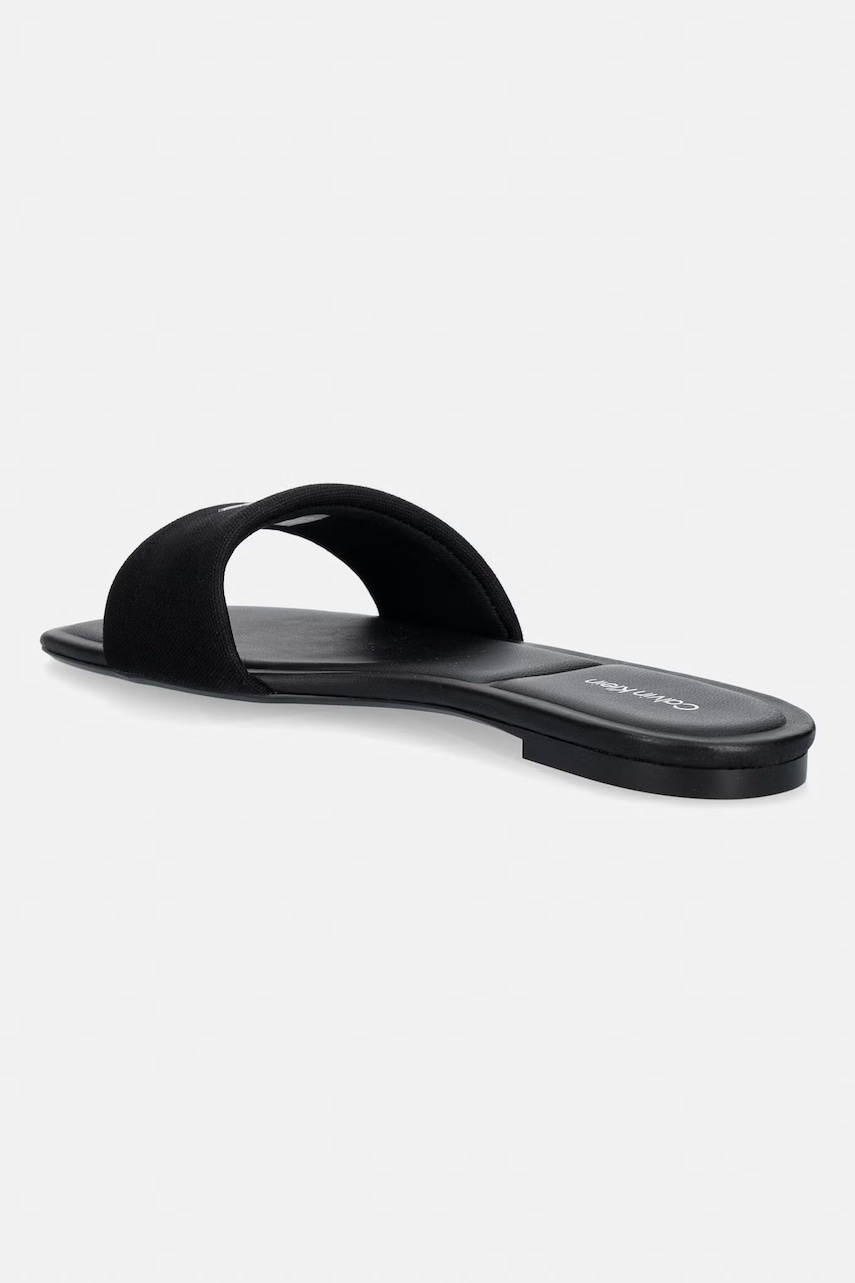 Calvin Klein šľapky dámske SQUARE FLAT SNDL CANVAS HW