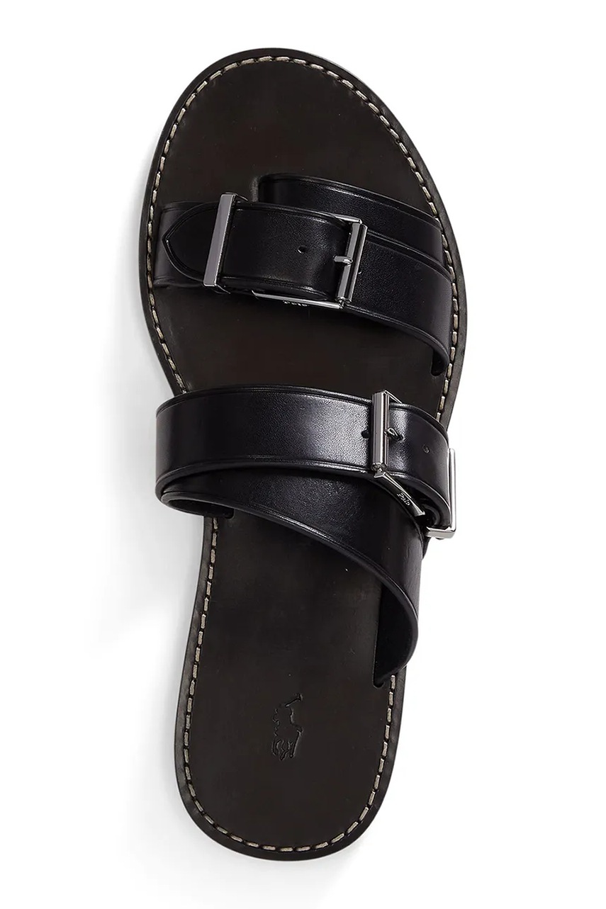 Kožené šľapky Polo Ralph Lauren Bkle Slide