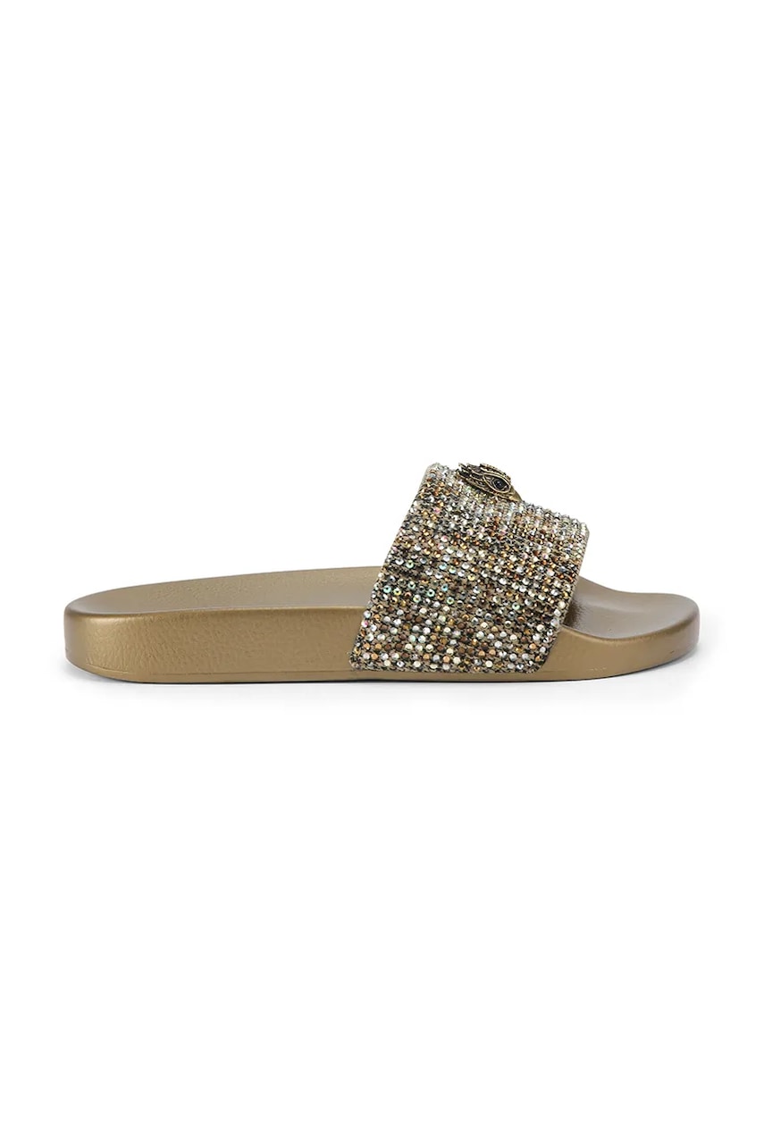 Kurt Geiger London papuci Meena Eagle culoarea auriu, 7400260999