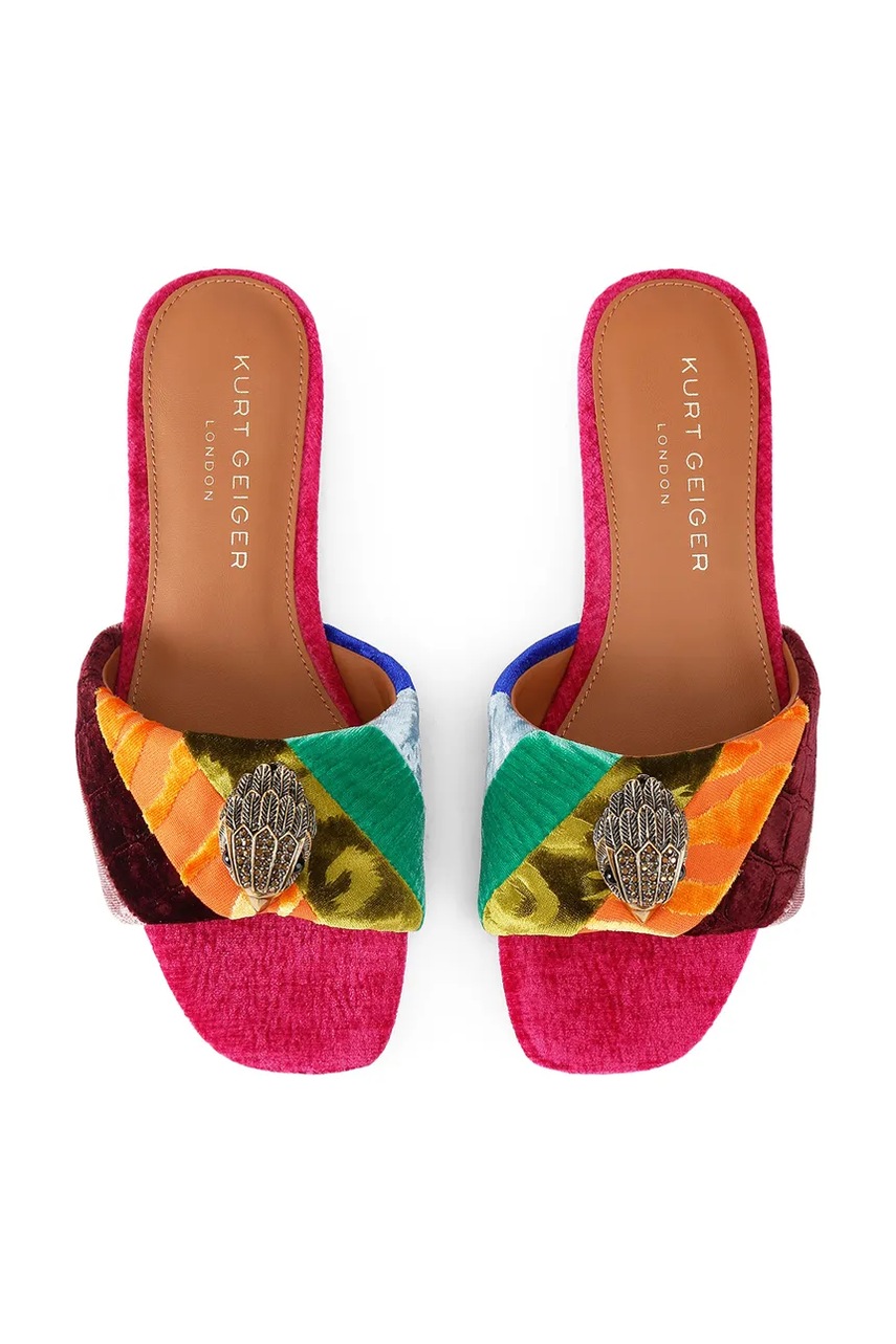 Kožené šľapky Kurt Geiger London Kensington Flat Sandal