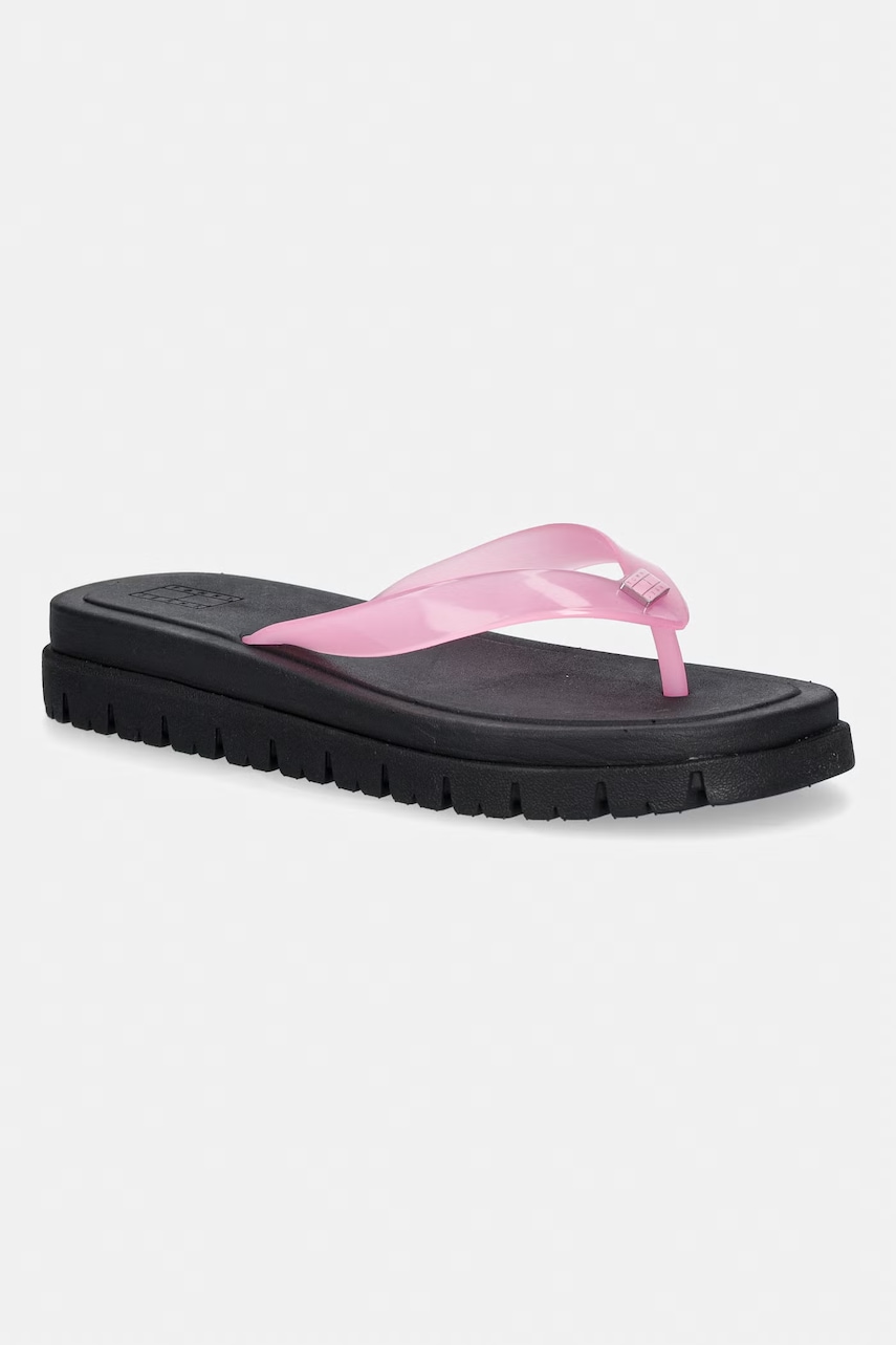 Tommy Jeans σαγιονάρες δίχαλο Γυναικεία TJW CLEATED JELLY SUMMER SANDAL EN0EN02954 ροζ 39,38,40,41,37,36
