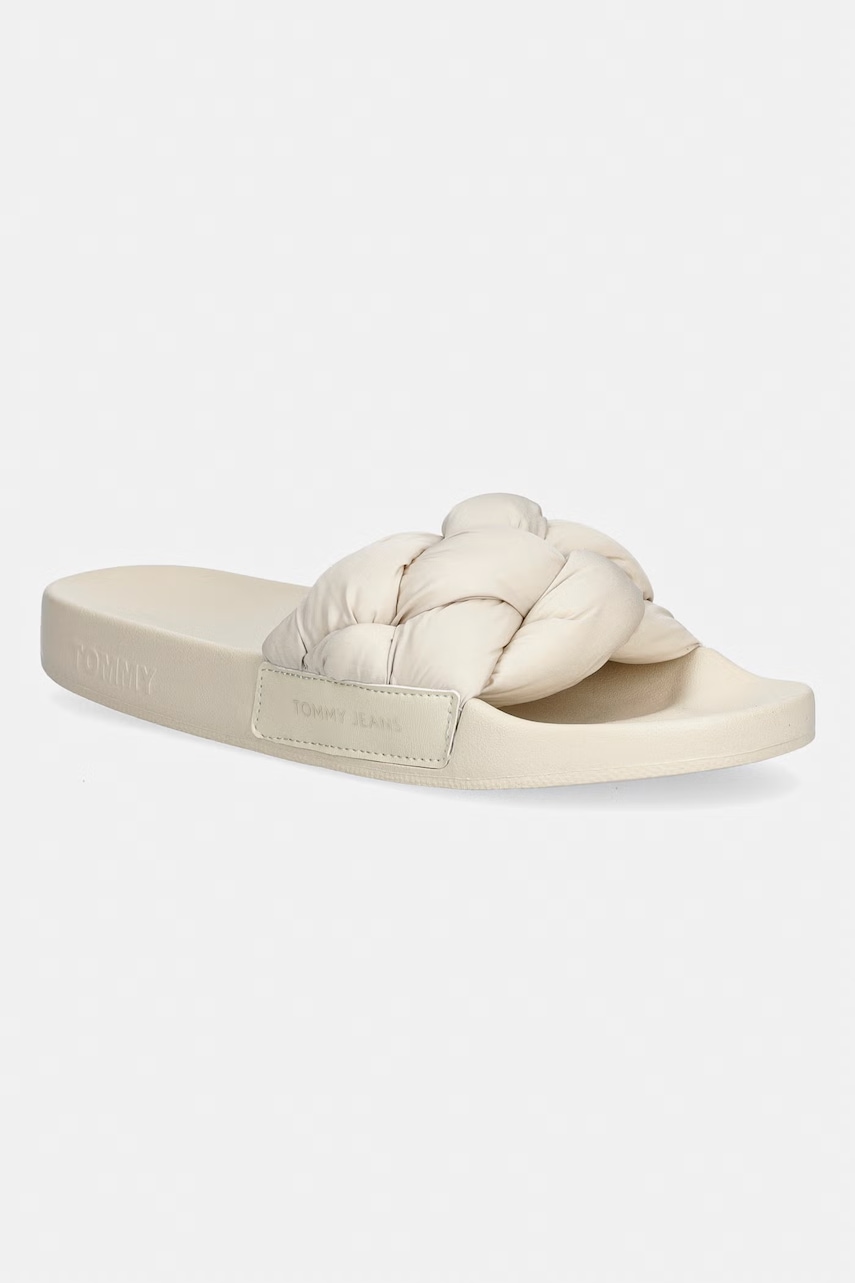 Levně Tommy Jeans pantofle dámské TJW BRAIDED SLIDES